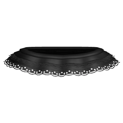 black ruffle mini skirt w lace chibi 3.0
