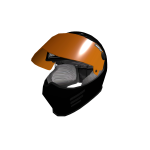 Outcast Raider Helmet Black + Orange OpenVisor