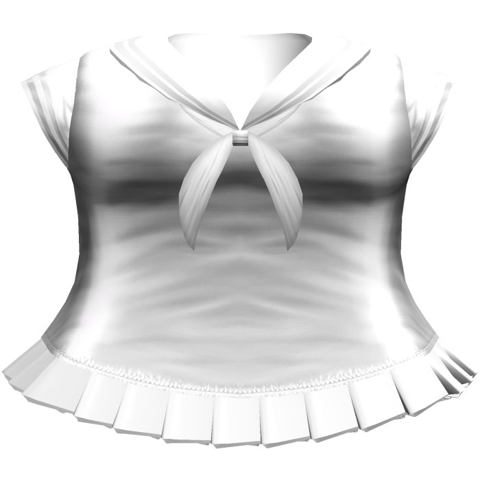 anime yandere simulator school uniform in white