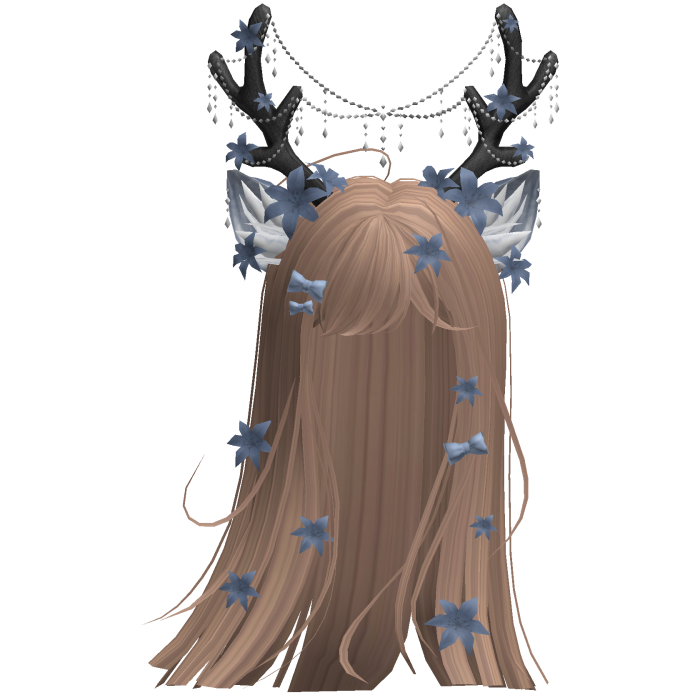 Ethereal Christmas Fairy Fawn Hair w/ Antlers