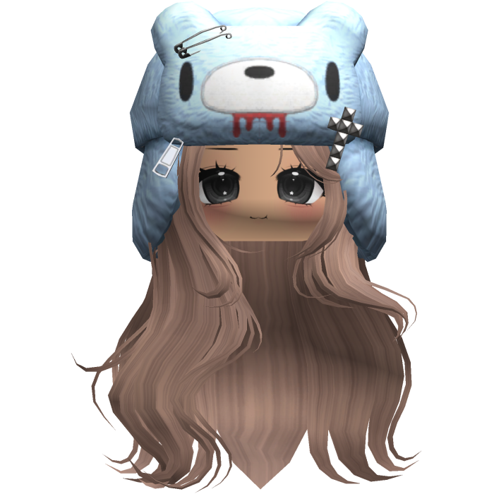 Fuzzy Bear Ushanka Flowy Long Hair (Milktea)