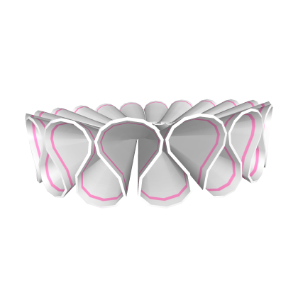 Clown Ruffles in White & Pink 3.0