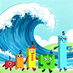Escape Tsunami For Numberblocks!!! icon