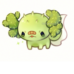 Greenish club axolotls