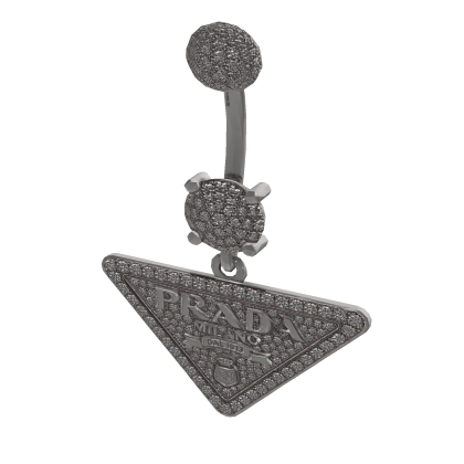 Platinum Navel Ring 
