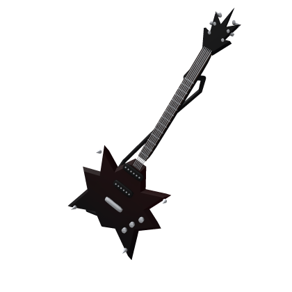 Black Spiky Goth Guitar