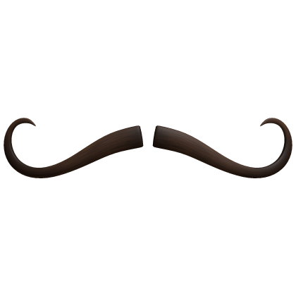 Brown Thin Small Mustache Cute Fancy Moustache