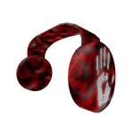 Red Shatter Hellprint Headphones