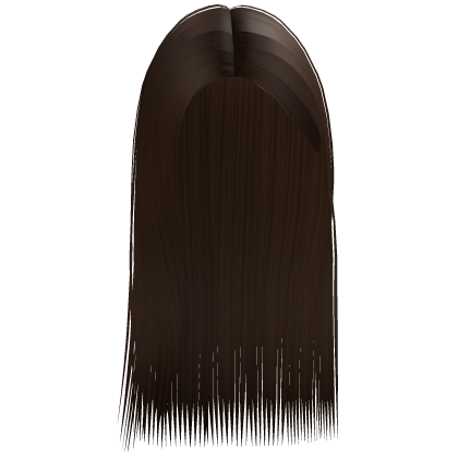 Kpop Long Straight Side Hair in Brown Roblox item