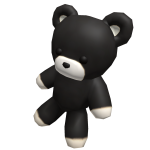Black Teddy Bear (waist)