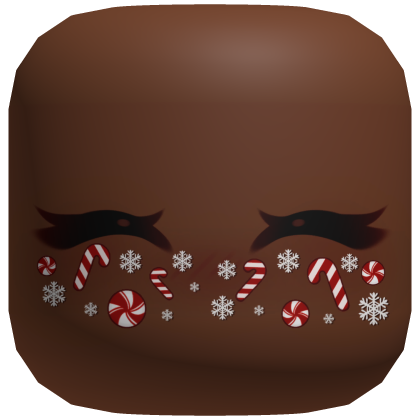 Candy Cane Snowflake Face Blush Roblox item