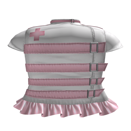 Kawaii Emo Moe Nurse Dress [White & Pink] Roblox item