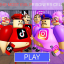 TIKTOK Vs INSTA-GRAM BOSSES PRISON RUN! (Obby)