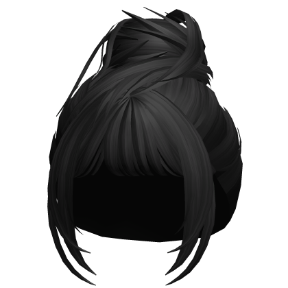 Messy Spikey Y2k Updo (Black) Roblox item