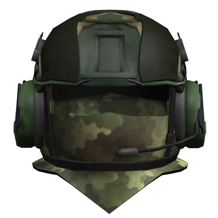 Camo Military Tactical Helmet Mask And Headphones