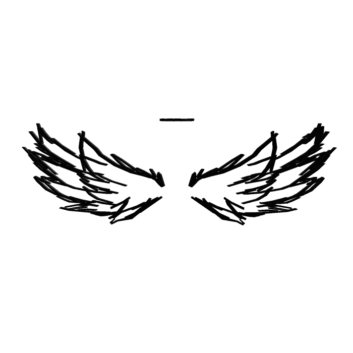 Drawn Black wings