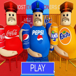 COLA VS PEPSI VS FANTA BARRY'S PRISON RUN! (OBBY)