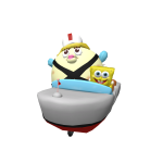 Mrs. Puff & SpongeBob in a Boat