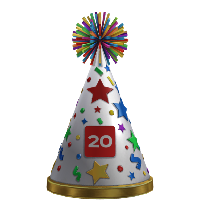 Vicennial Party Hat