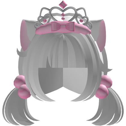 white tweencore tiara kitty cat princess