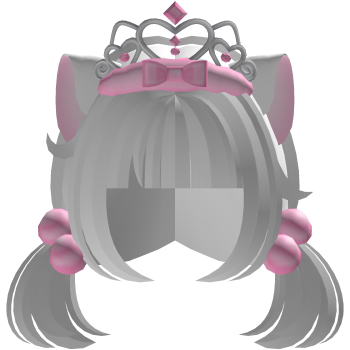 white tweencore tiara kitty cat princess