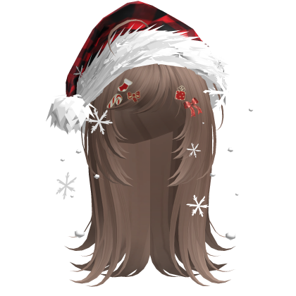 Cute Christmas Straight Hair (Milktea) Roblox item