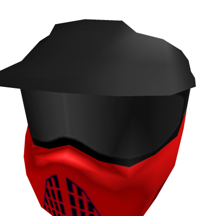 Red and Green Paintball Mask