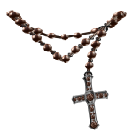 1.0 crystal cross necklace