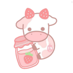 we <3 our strawberry cows