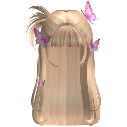 Fairy Soft Butterfly Hair in Blonde and Pink Roblox item