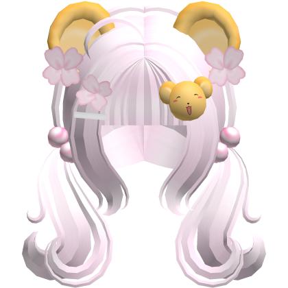 pastel pink whimsy kero chan cute hair w ears