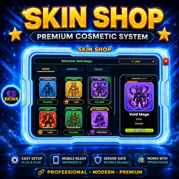 Premium Skin Shop UI Kit preview 1