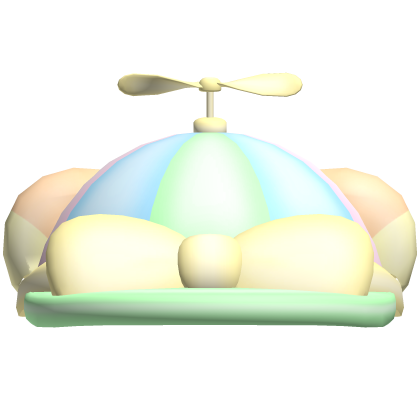 . ‿ ♡ kuma bear helicopter hat in orange