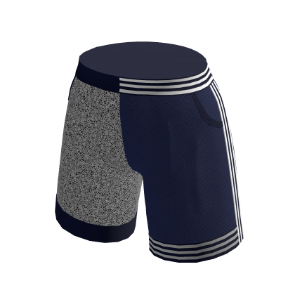 adidas Basketball Blue and White Shorts thumbnail