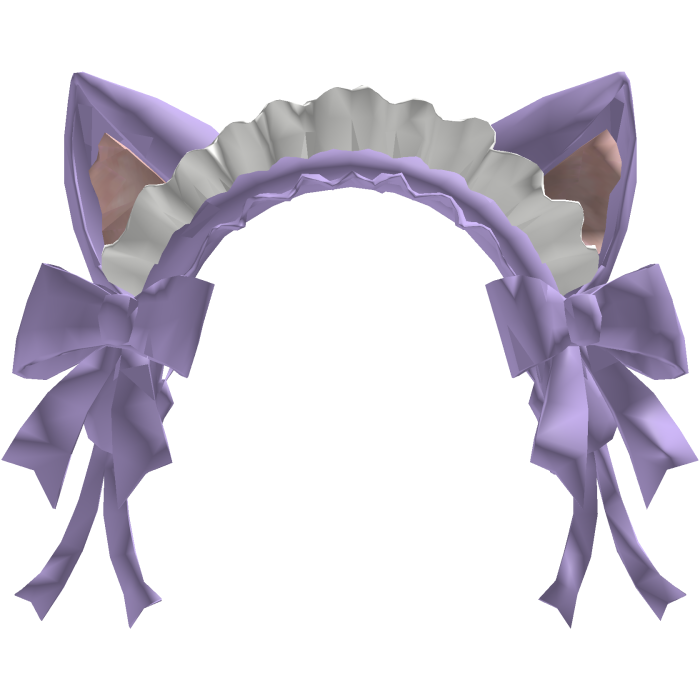 Lavender Cat Maid Coquette Headband