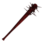 Spiked Red Horror Bat