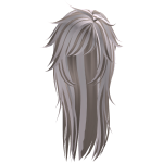 unkept messy long goth wolfcut in soft pink/brown