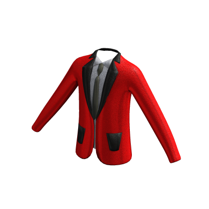 red sparkly suit