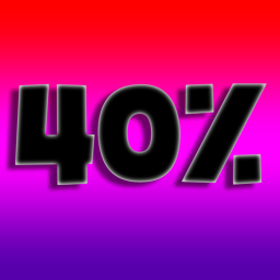 40%