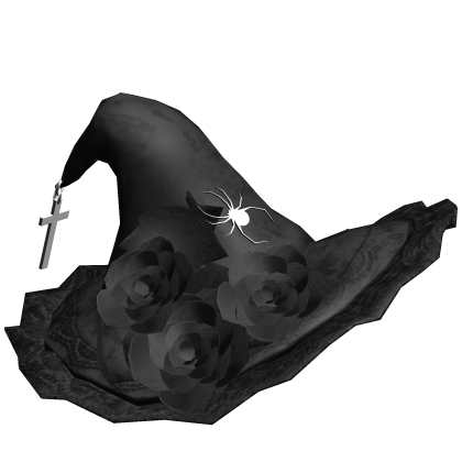 Black Spider Witch Hat