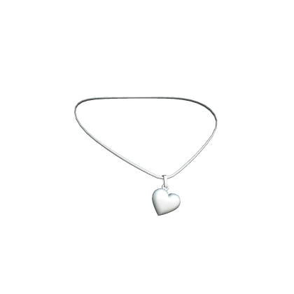 Miau Heart Necklace Silver Roblox item