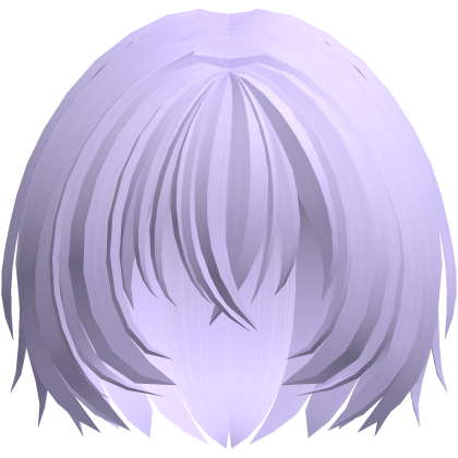 moe fluffy short shy nerdy hair purple Roblox item