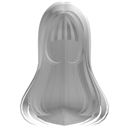 ♡ : Kawaii White Long Straight Hair W/ Bangs Roblox item