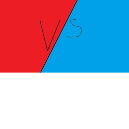 Really red Vs Dark blue battle  icon