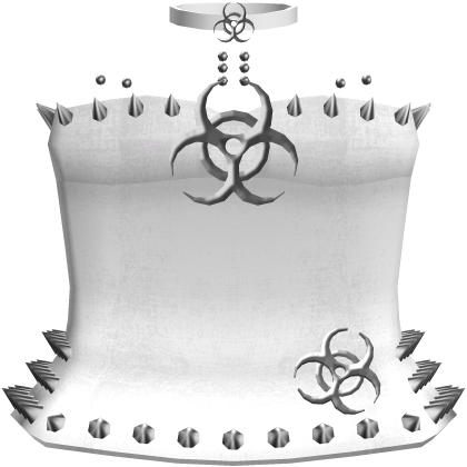White emo cute studded toxic dress w/ piercings