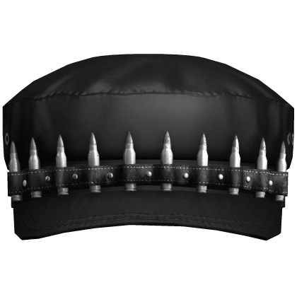 Black Bullet Strap Beret Cap Roblox item