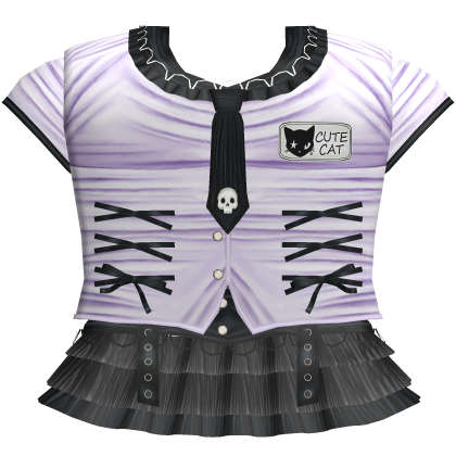 cute cat alt jirai kei outfit purple