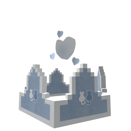 [🐈] Baby Blue Hearts Animated 8-Bit Crown Recolor