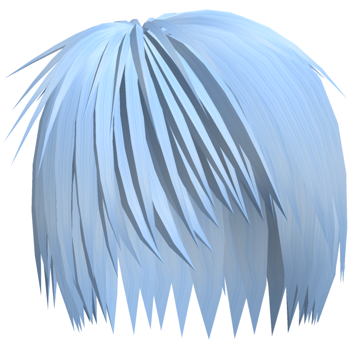 Emo Razor Cut Layered Hair (Blue)
