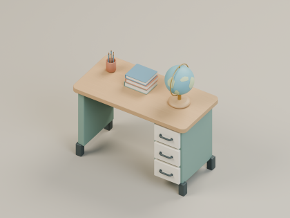 Classroom Furniture Pack | 20 School Assets preview 5
